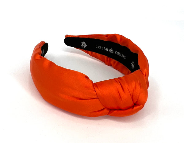 Orange Satin Headband Combo