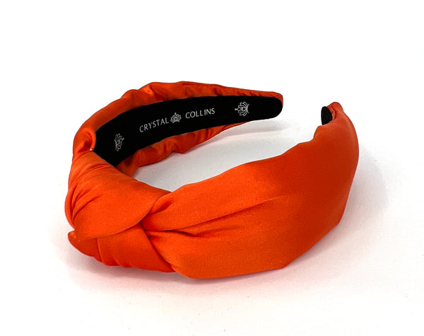 Orange Satin Headband Combo