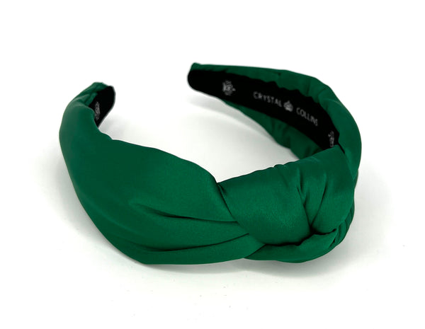 Green Satin Headband Combo